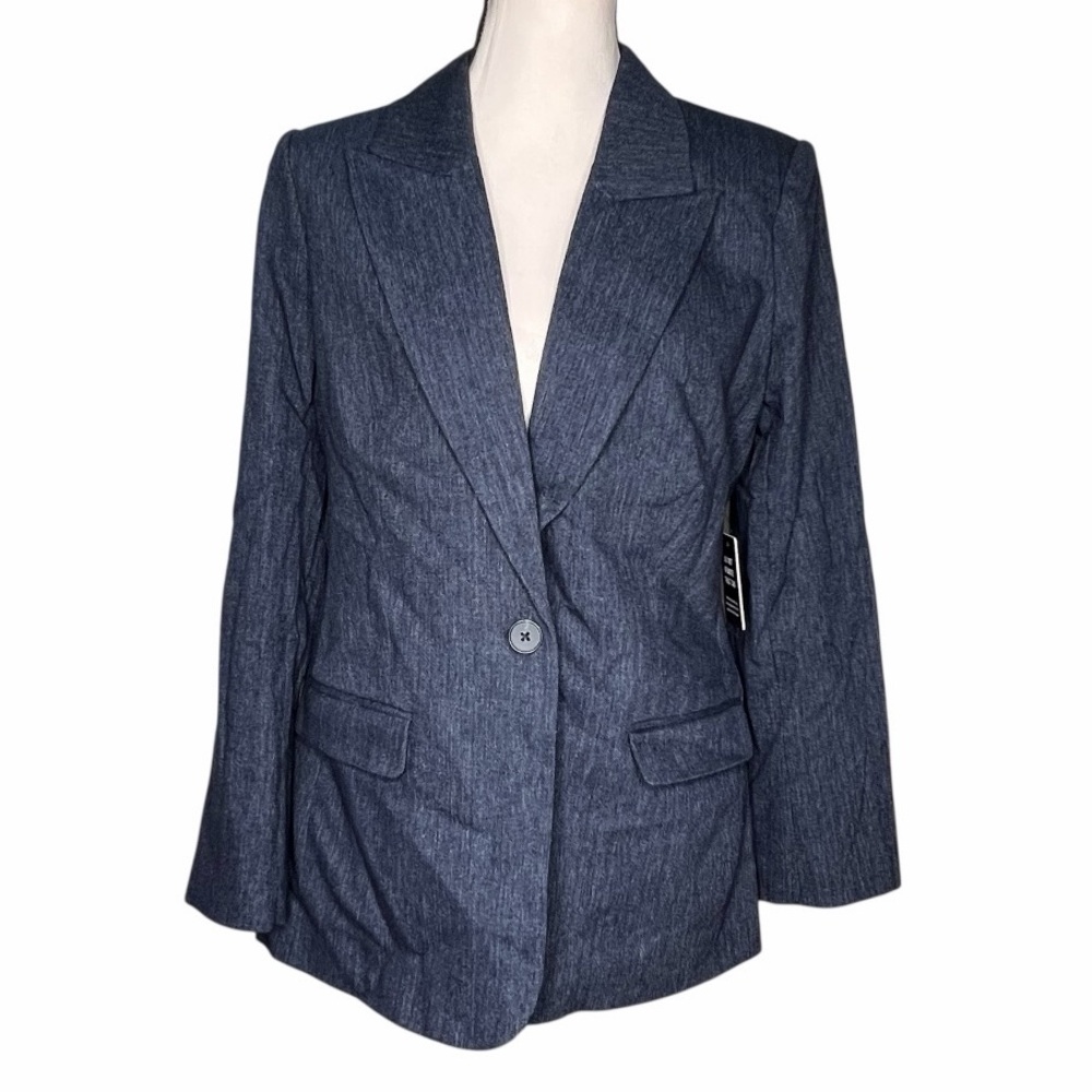 NWT Express blue single button blazer